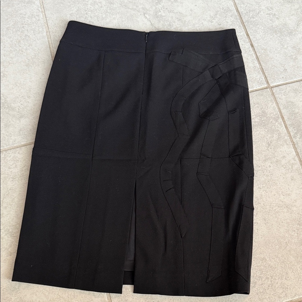 Elegant Black Bow Women's Skirt